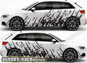 Audi A3 rally graphics 014 - Mud splatter