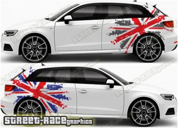Audi A3 rally graphics 026 - Union Jack