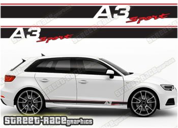 Audi A3 racing stripes 002 - A3 sport