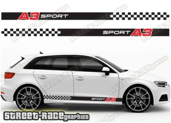 Audi A3 racing stripes 005 - A3 sport