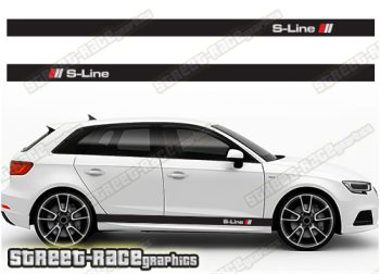 Audi A3 racing stripes 009 - S-line