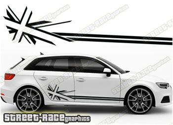 Audi A3 racing stripes 020 - Union Jack