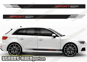 Audi A3 racing stripes 024