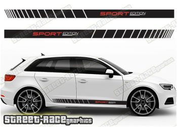 Audi A3 racing stripes 025