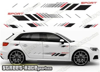 Audi A3 racing stripes 027