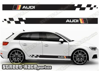 Audi A3 racing stripes 028 - German flag