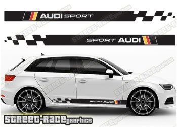 Audi A3 racing stripes 029 - German flag
