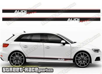 Audi A3 racing stripes 032