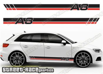 Audi A3 racing stripes 035