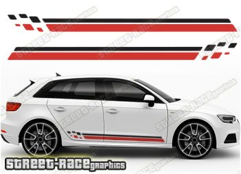 Audi A3 racing stripes 040