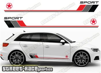 Audi A3 racing stripes 043