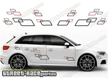 Audi A3 racing stripes 045