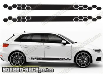 Audi A3 racing stripes 051