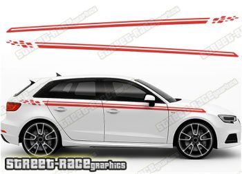 Audi A3 racing stripes 057