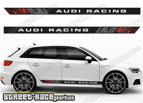 Audi A3 printed racing stripes 001