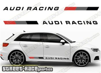 Audi A3 printed racing stripes 007