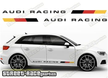 Audi A3 printed racing stripes 026