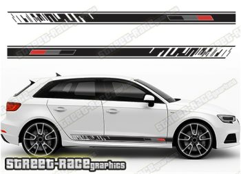 Audi A3 printed racing stripes 039