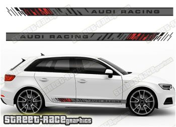 Audi A3 printed racing stripes 042