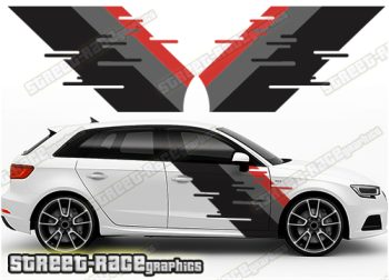Audi A3 printed stickers