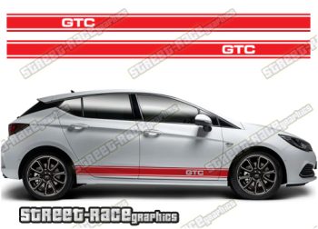 Vauxhall / Opel Astra racing stripes 041 - GTC
