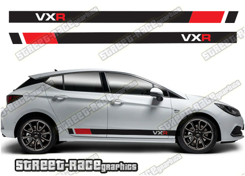Vauxhall / Opel Astra racing stripes 043 - VXR