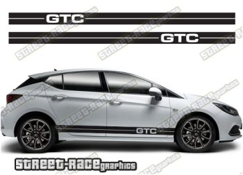 Vauxhall / Opel Astra racing stripes 049 - GTC