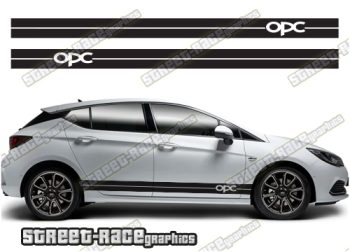 Vauxhall / Opel Astra racing stripes 050 - OPC