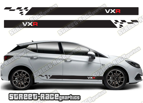 Vauxhall / Opel Astra racing stripes 058 - VXR