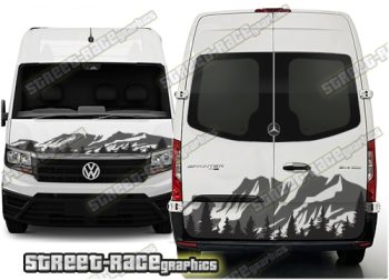 Sprinter / Crafter front/rear 165 - MOUNTAINS/TREES