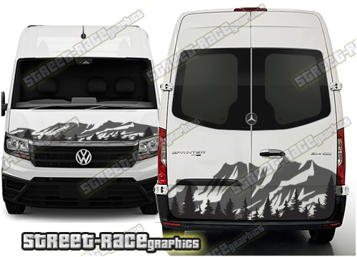 Sprinter / Crafter front/rear 165 - MOUNTAINS/TREES