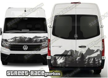 Sprinter / Crafter front/rear 167 - MOUNTAINS/TREES