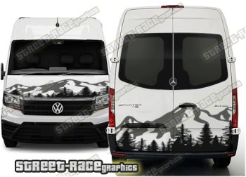 Sprinter / Crafter front/rear 168 - MOUNTAINS/TREES