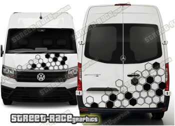 Sprinter / Crafter front/rear 175 - HEXAGONS
