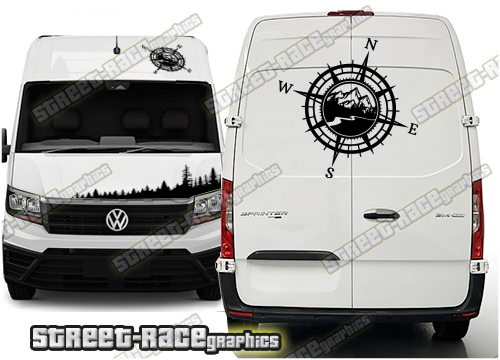 Sprinter / Crafter front/rear 209 - COMPASSES