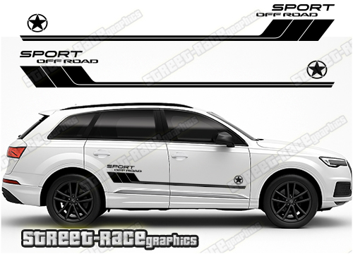 Audi Q7 037 racing stripes