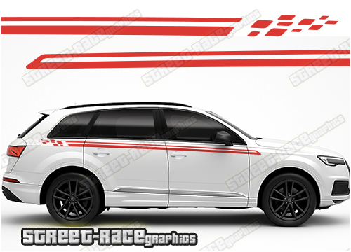 Audi Q7 042 racing stripes