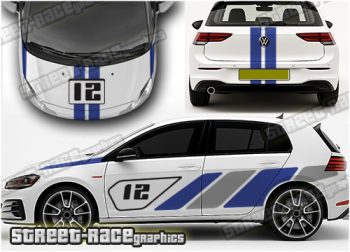 Volkswagen Golf FULL rally / racing decals 028