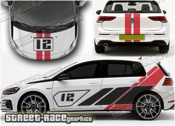 Volkswagen Golf FULL rally / racing decals 029