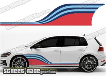 VW Golf Martini racing stripes 005