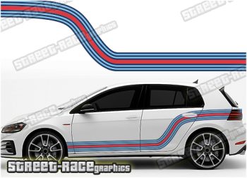 VW Golf Martini racing stripes 007