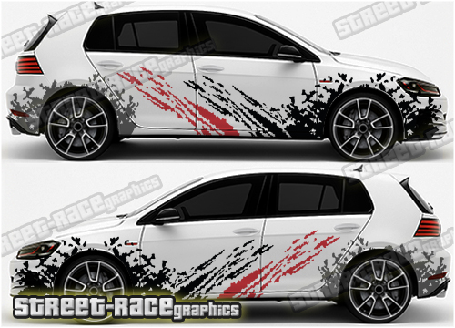 Volkswagen Golf rally 001 graphics