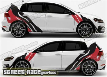 Volkswagen Golf Rally 009 graphics - Tiger stripes