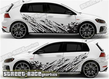 Volkswagen Golf Rally 010 mud splatter graphics