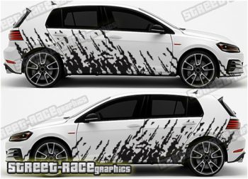 Volkswagen Golf Rally 014 mud splatter graphics
