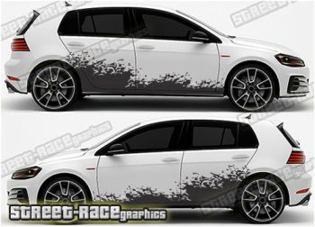 Volkswagen Golf Rally 015 mud splatter graphics