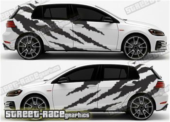 Volkswagen Golf Rally 020 shredded graphics