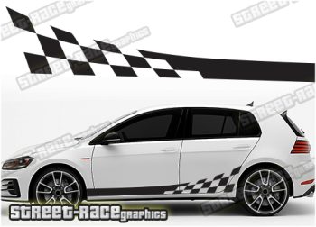 Volkswagen Golf racing stripes 001
