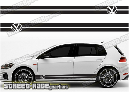 Volkswagen Golf racing stripes 015