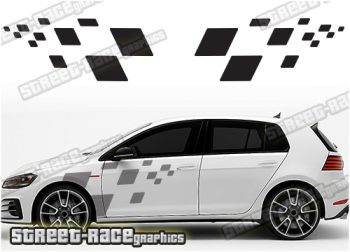 VW large side squares/flags 022